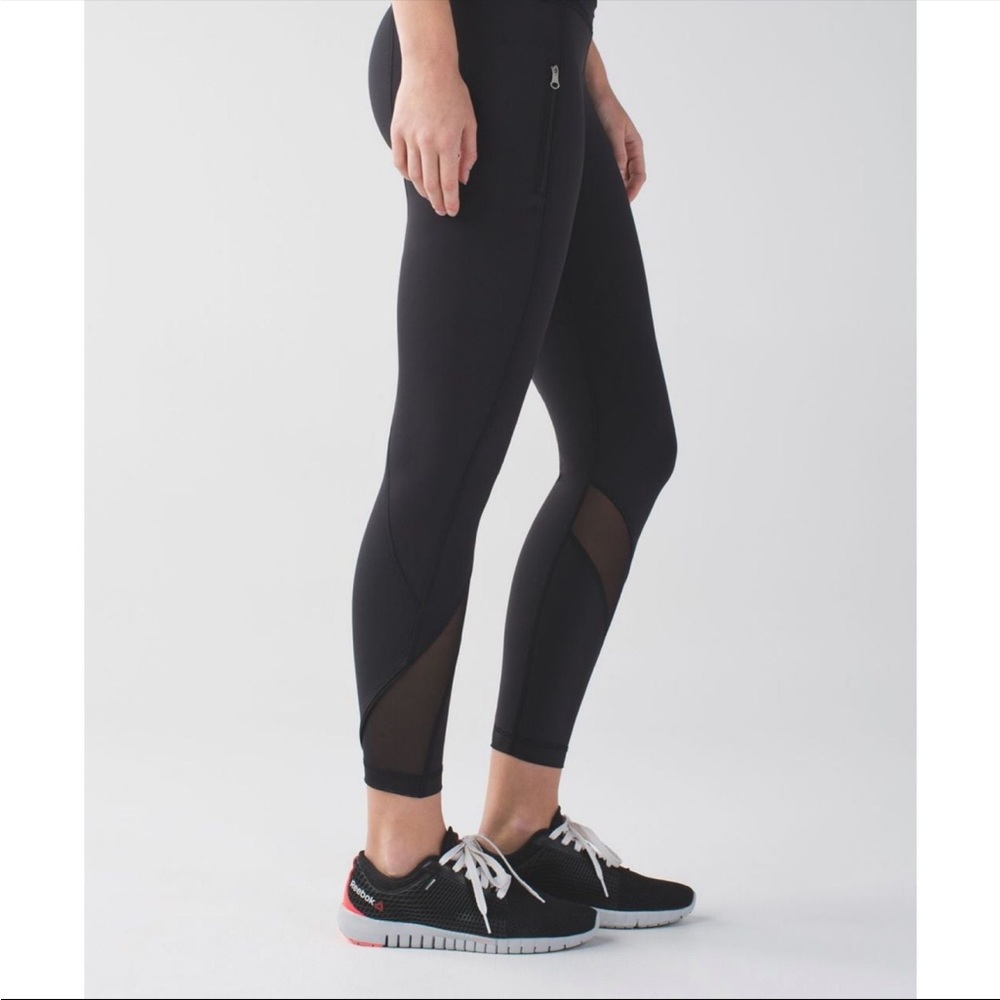lululemon Black Leggings with Mesh